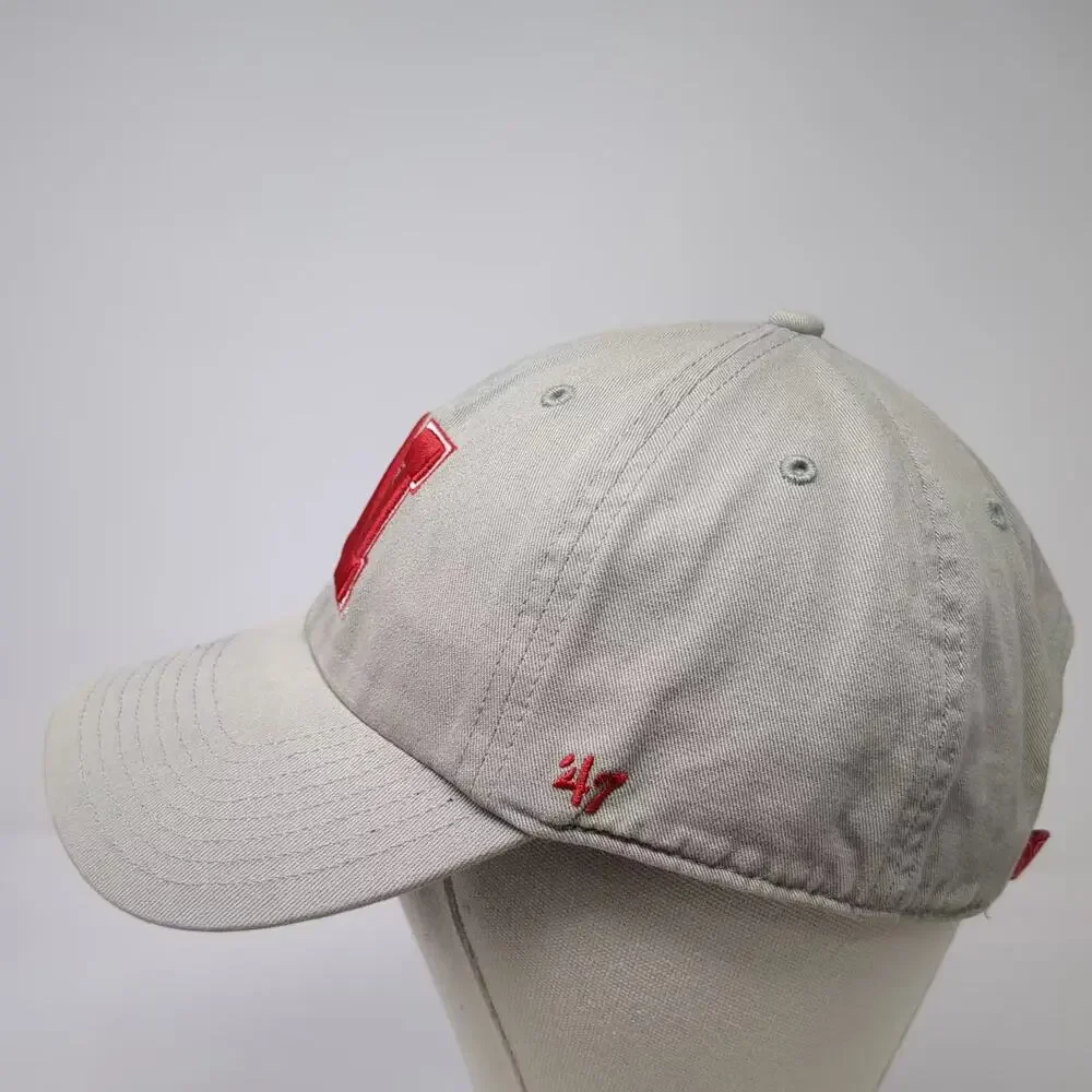 Nebraska Cornhuskers NCAA '47 Baseball Cap Gray Red Embroidered Logo One Size